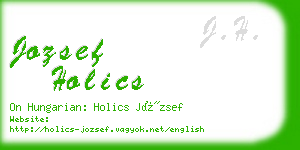 jozsef holics business card